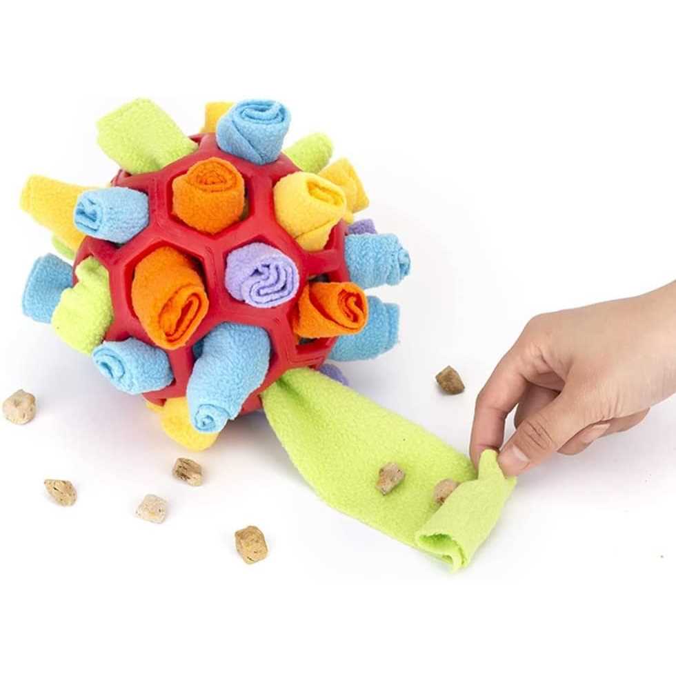 Interactive Dog Puzzle Toys Snuffle Ball Slow Feeder Training K534548