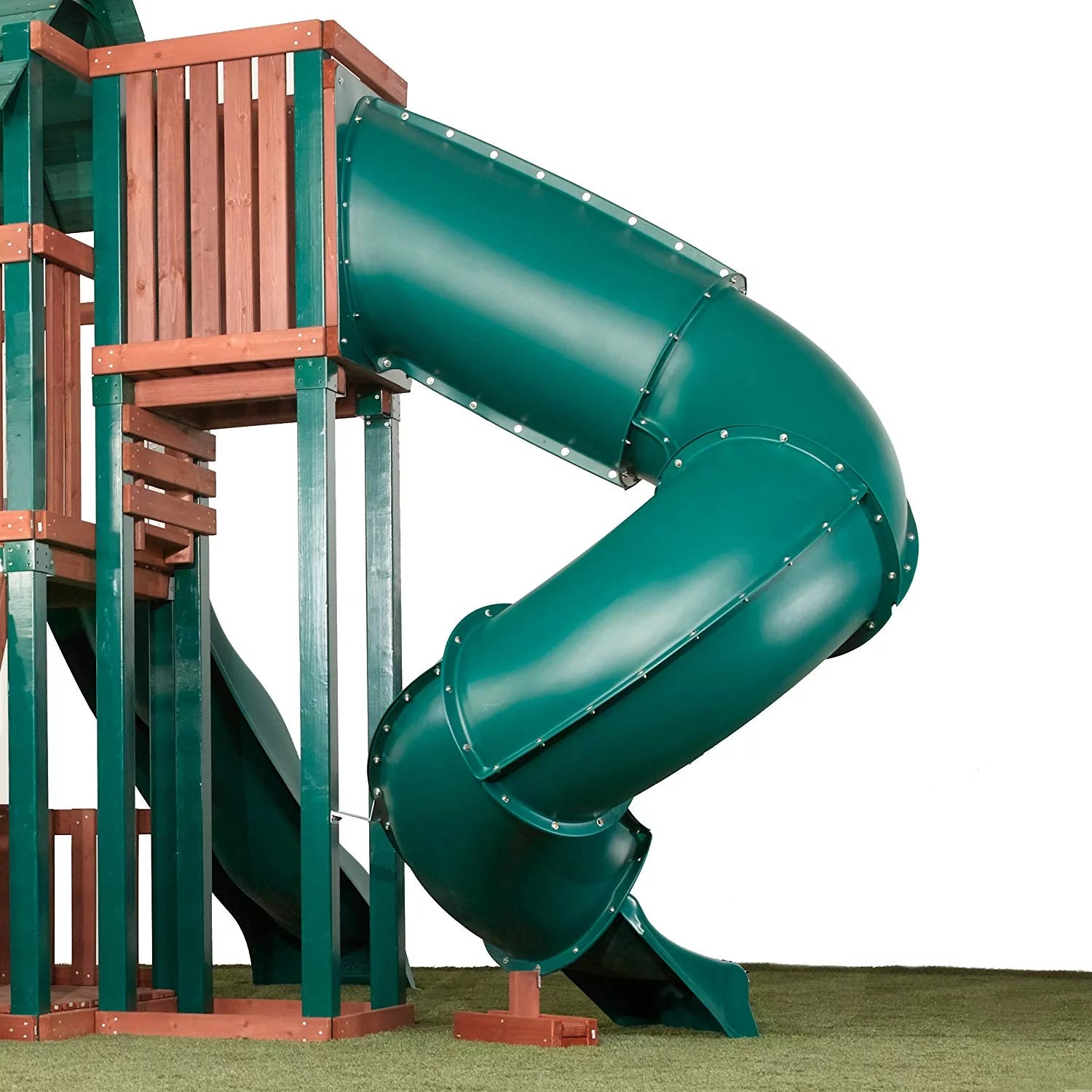 Turbo Tube Slide for Backyard Swing Sets, 7 Foot Deck Heights I2327