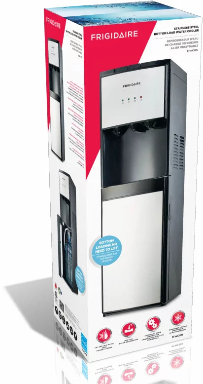 5 Gallon Bottom Loading Hot and Cold Water Dispenser, Stainless Steel K921