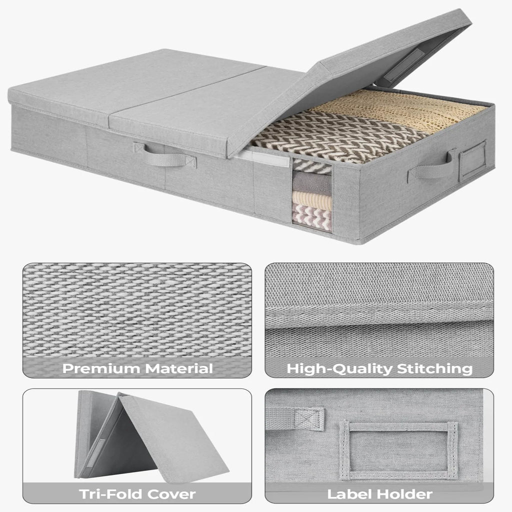 Under Bed Storage Bins with Lids and Handles U235