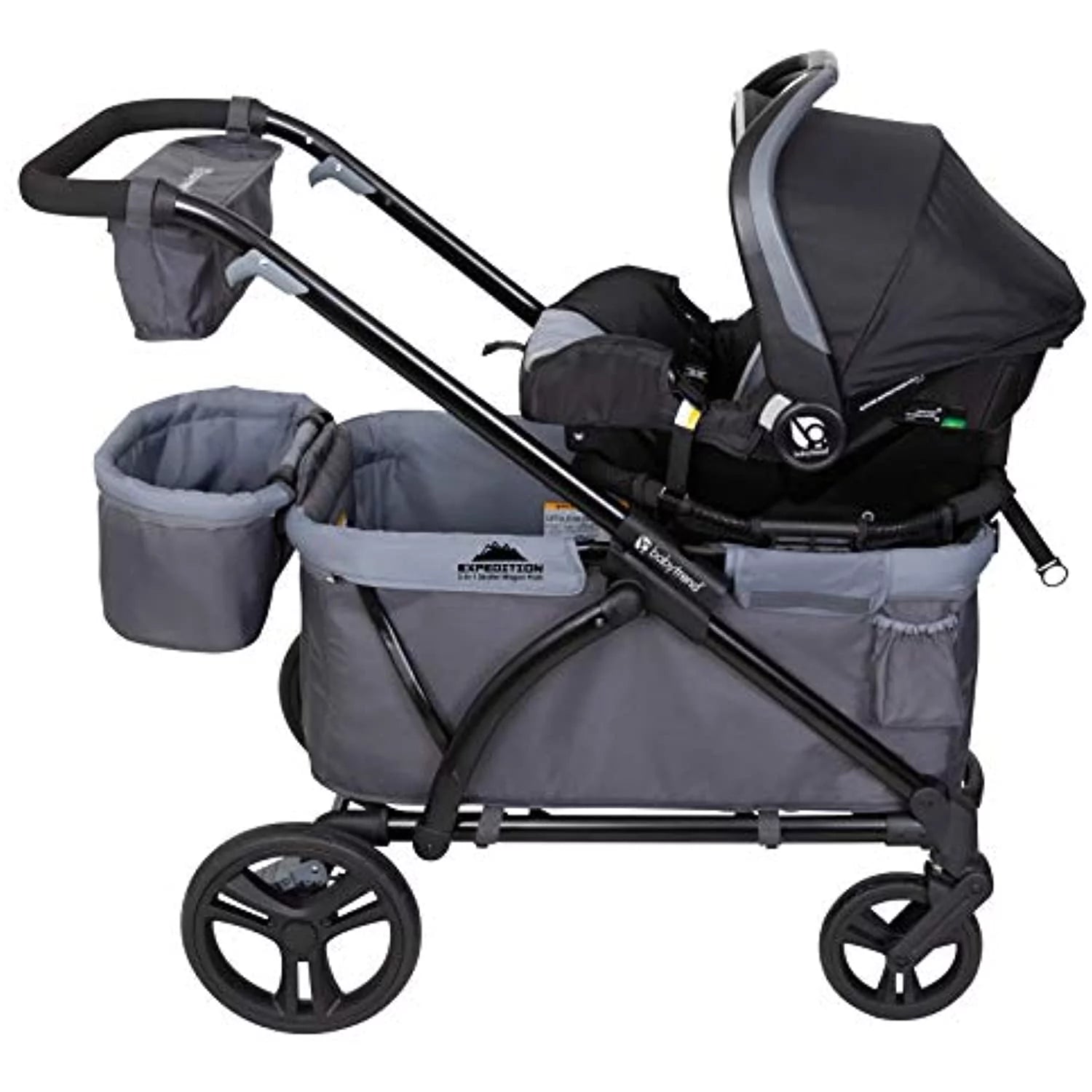 Wagon Stroller, Solid Print Gray R3572