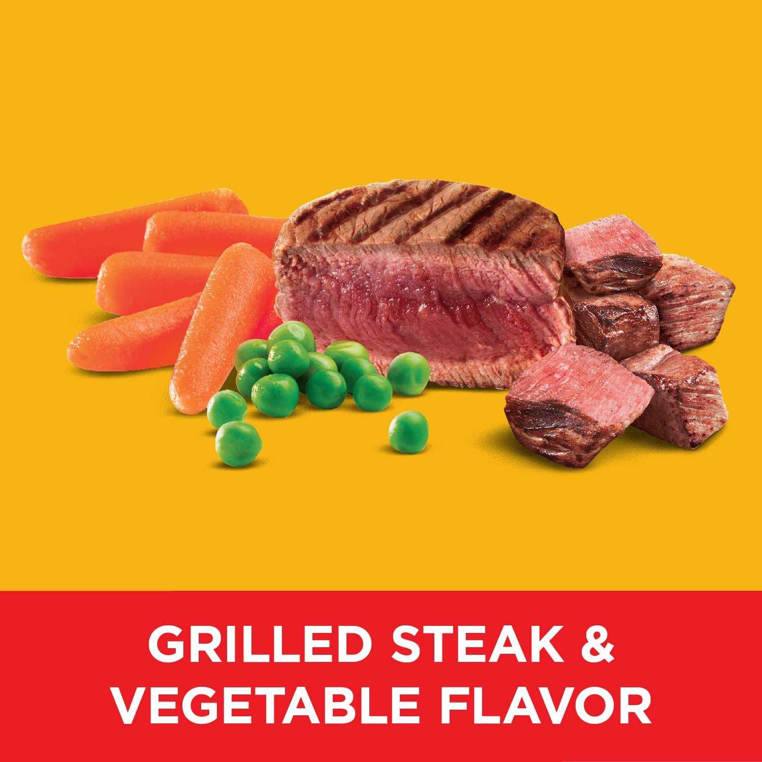 Adult Dry Dog Food Steak & Vegetable D3620