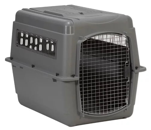 Dog Crate Travel Carrier for Large Dogs, Gray Z35694