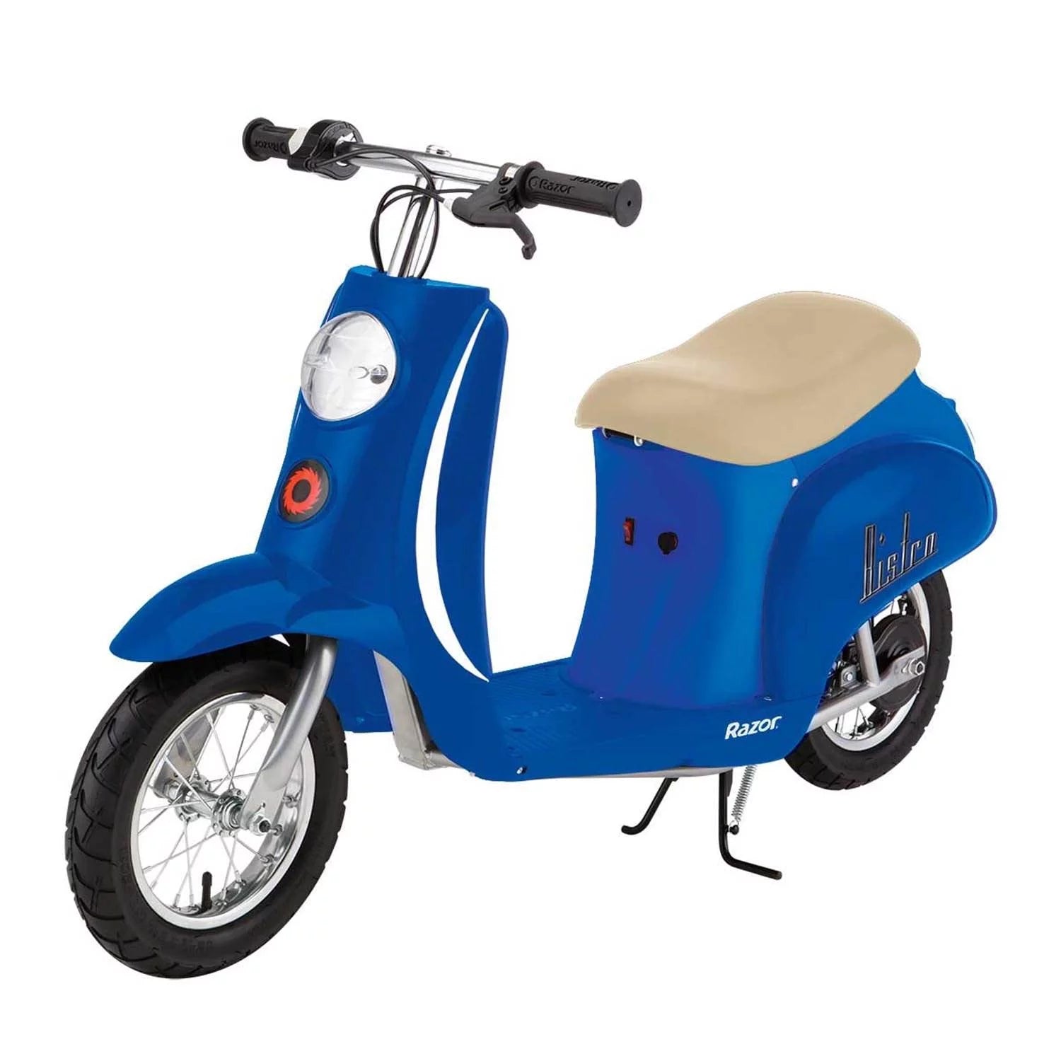 Miniature Euro 24V Electric Retro Scooters, Blue & Red M394751