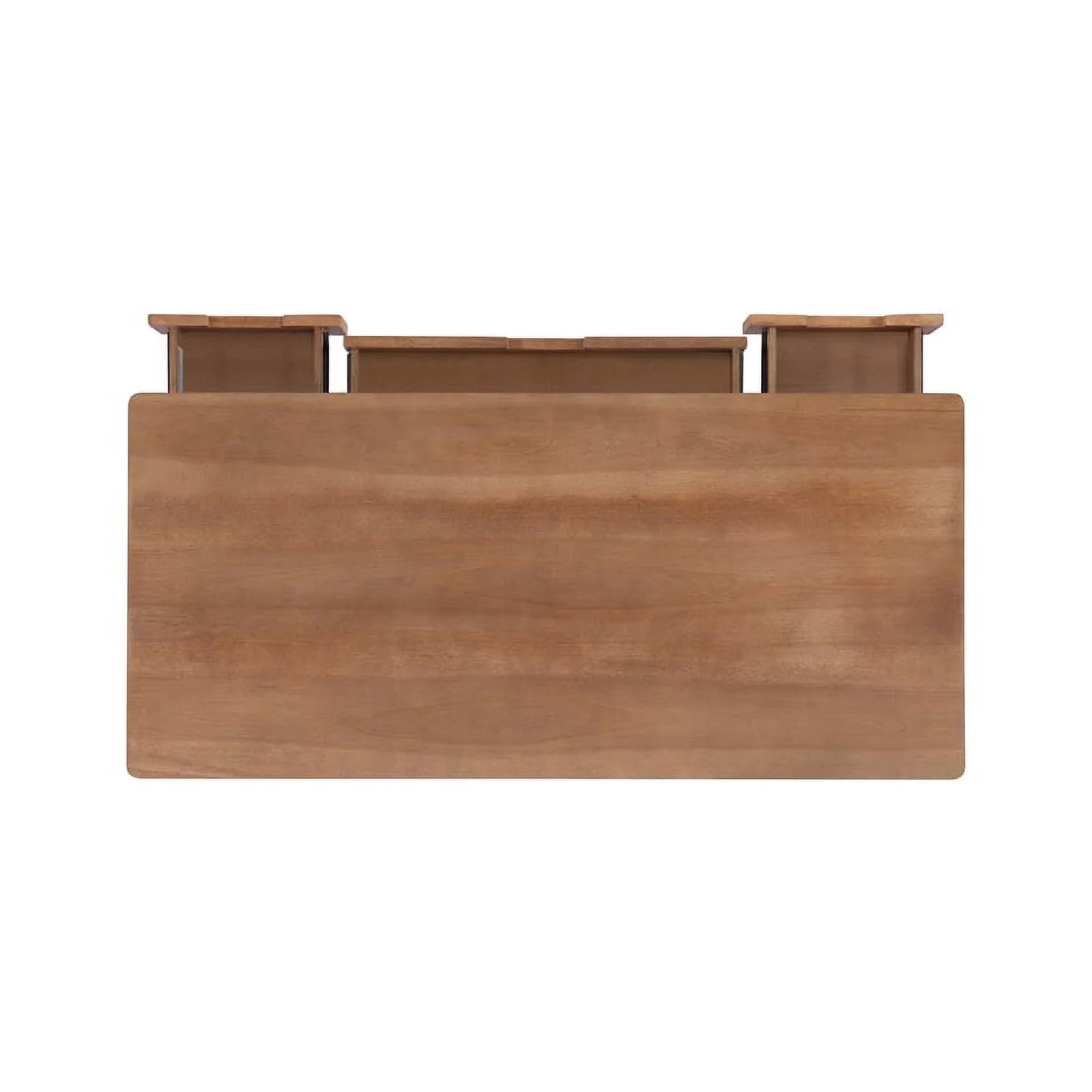 Rattan Wood Desk with Drawers E928273
