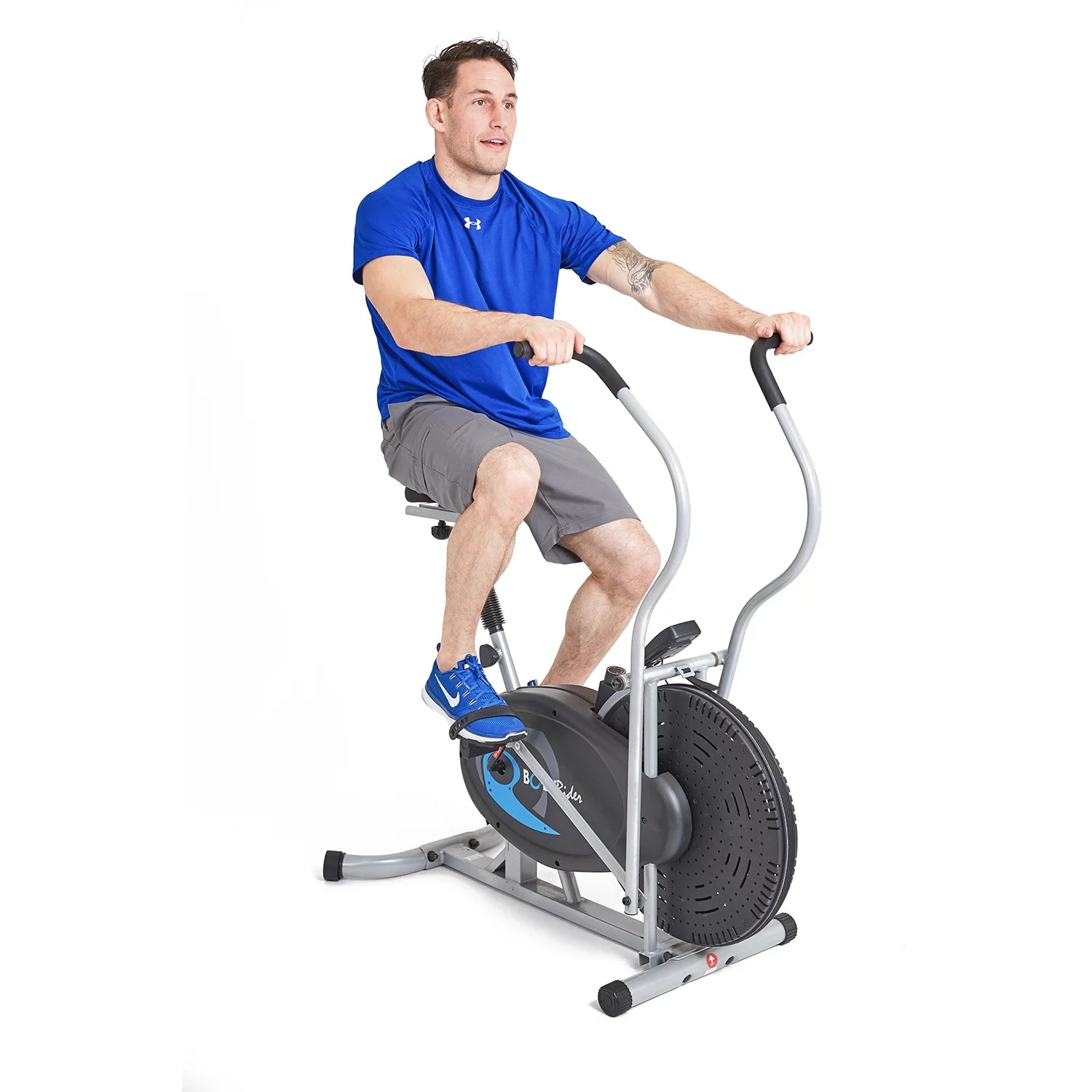 Upright Exercise Fan Bike with Softer Seat for Home Gym S238990