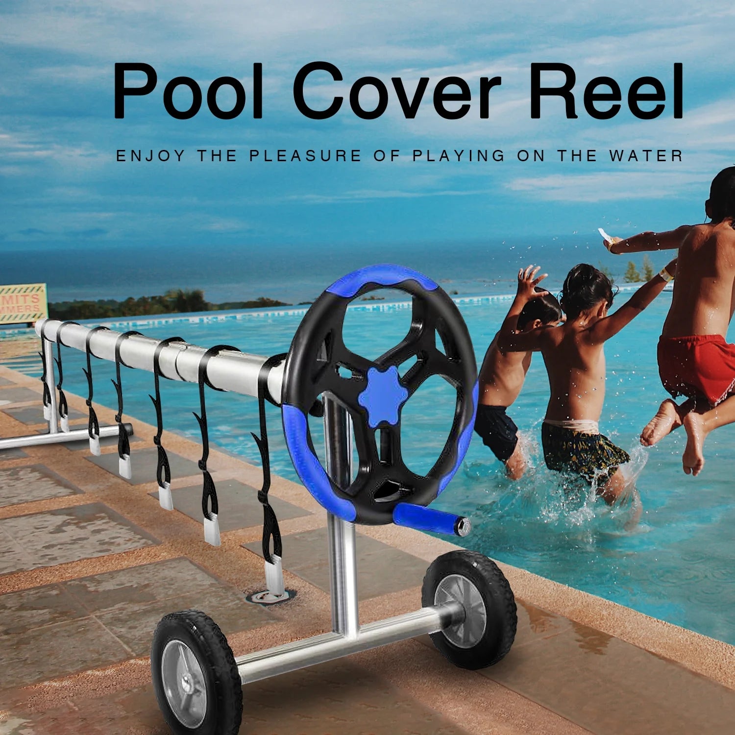 20 ft Aluminum Pool Cover Reel Set for Inground Swimming Pool E7000