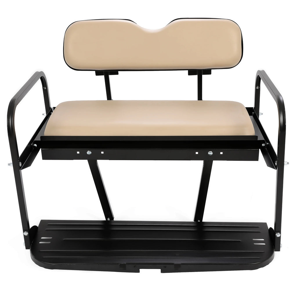 Rear Back Seat Kit for EZGO Marathon Golf Cart Tan Flip Folding P92087