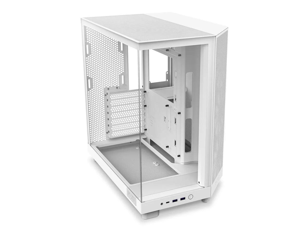 Compact Dual-Chamber Mid-Tower Airflow Case, White P7047