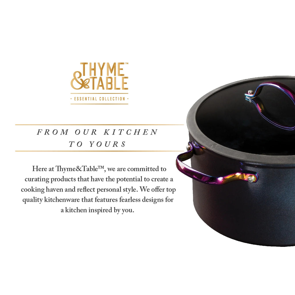 Non-Stick 12-Piece Cookware Set, Black & Rainbow A309
