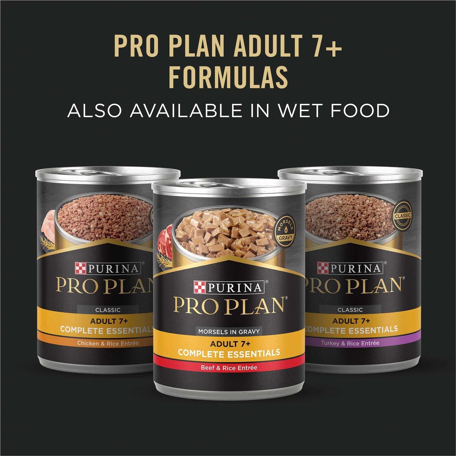Shredded Blend Beef & Rice High Protein Dog Food for Senior Dogs P88805