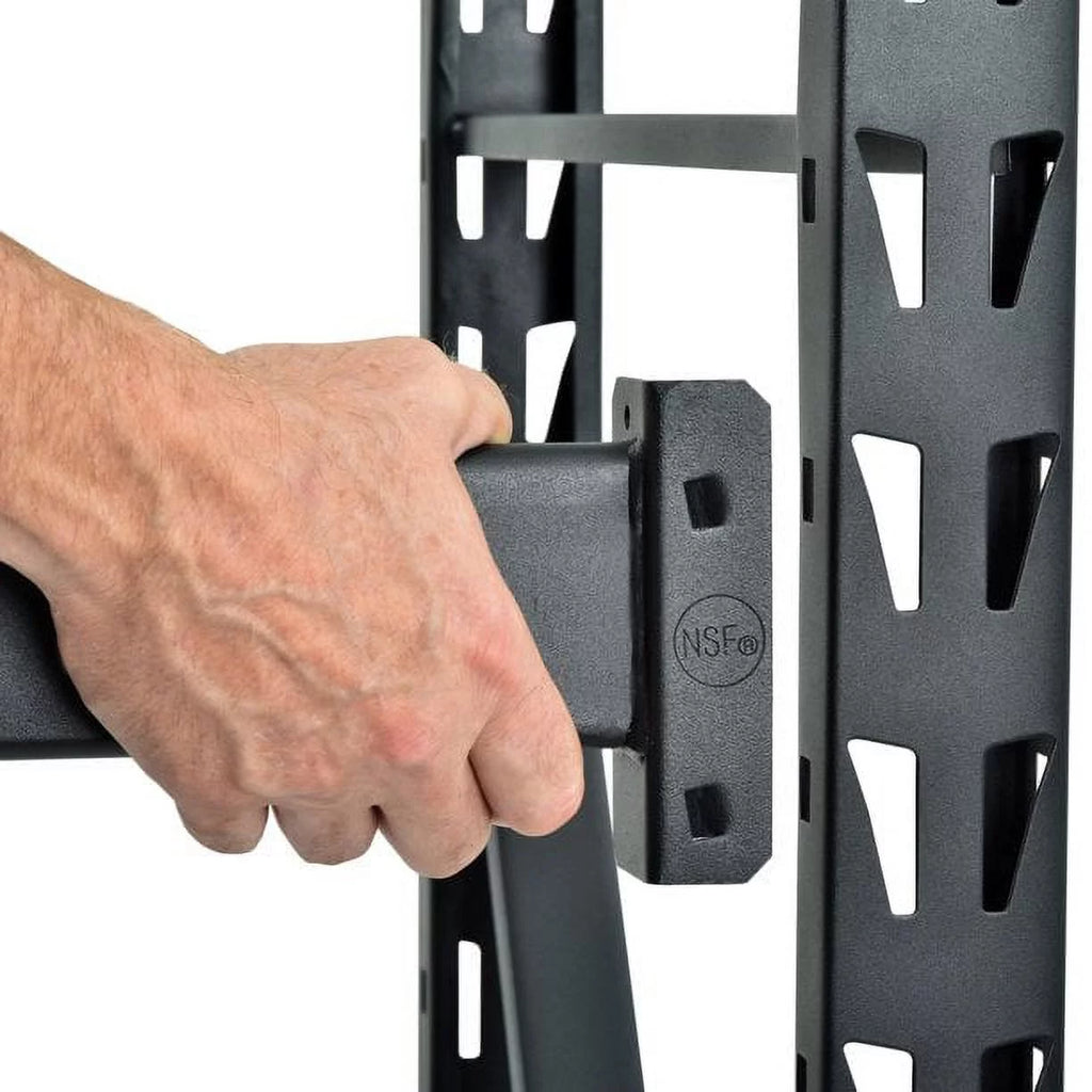 4-Tier Welded Steel Storage Rack, Black X333191