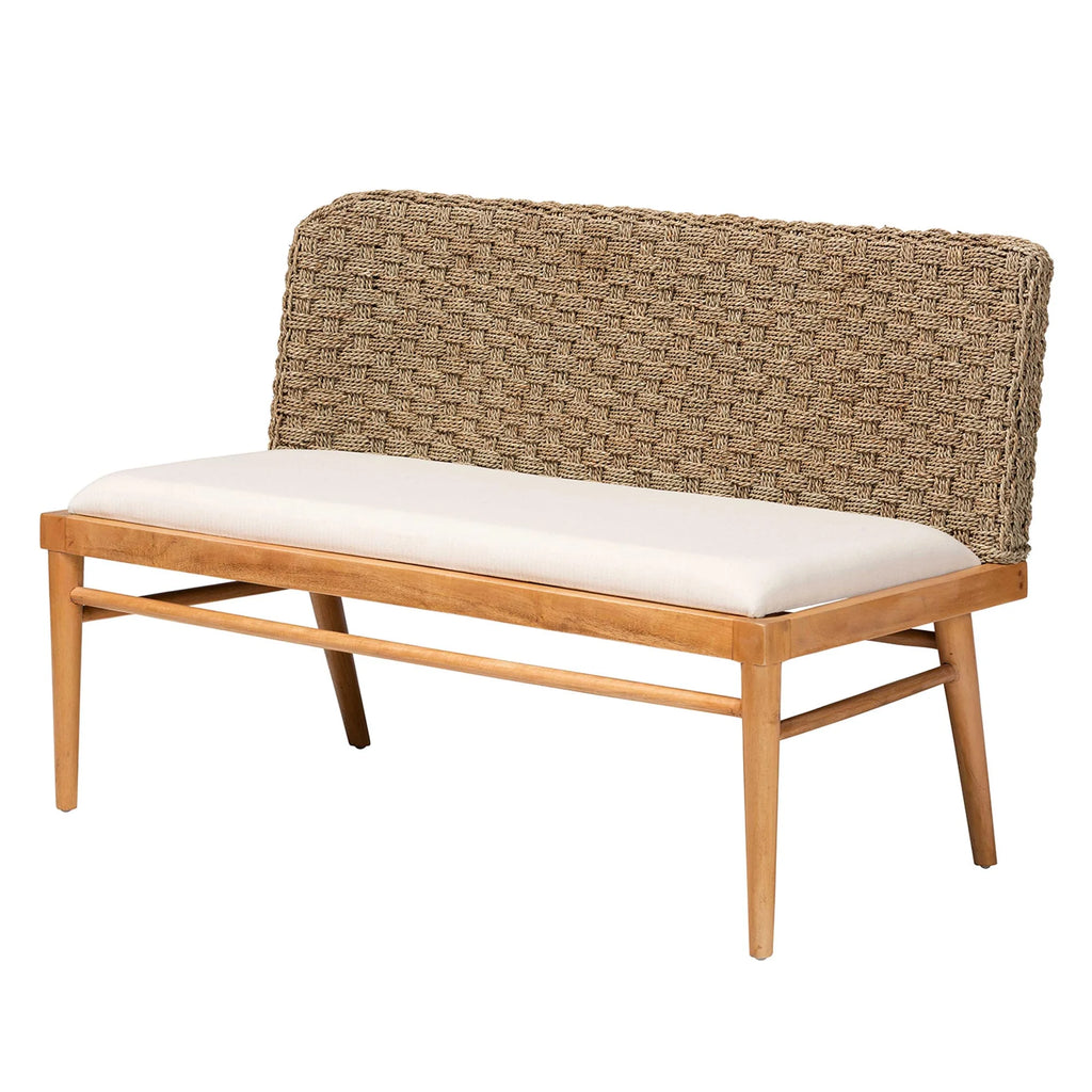 Boho Dining Nook Banquette Set, 2-Piece, Brown H873
