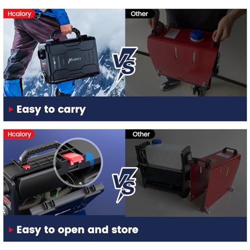 12V Portable Diesel Air Heater, 5KW All-in-One with Bluetooth and LCD Monitor for Car Truck Boat RV N1737