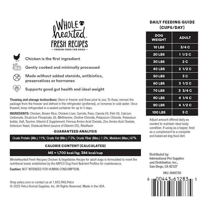 Frozen Chicken Recipe Dog Food U917417