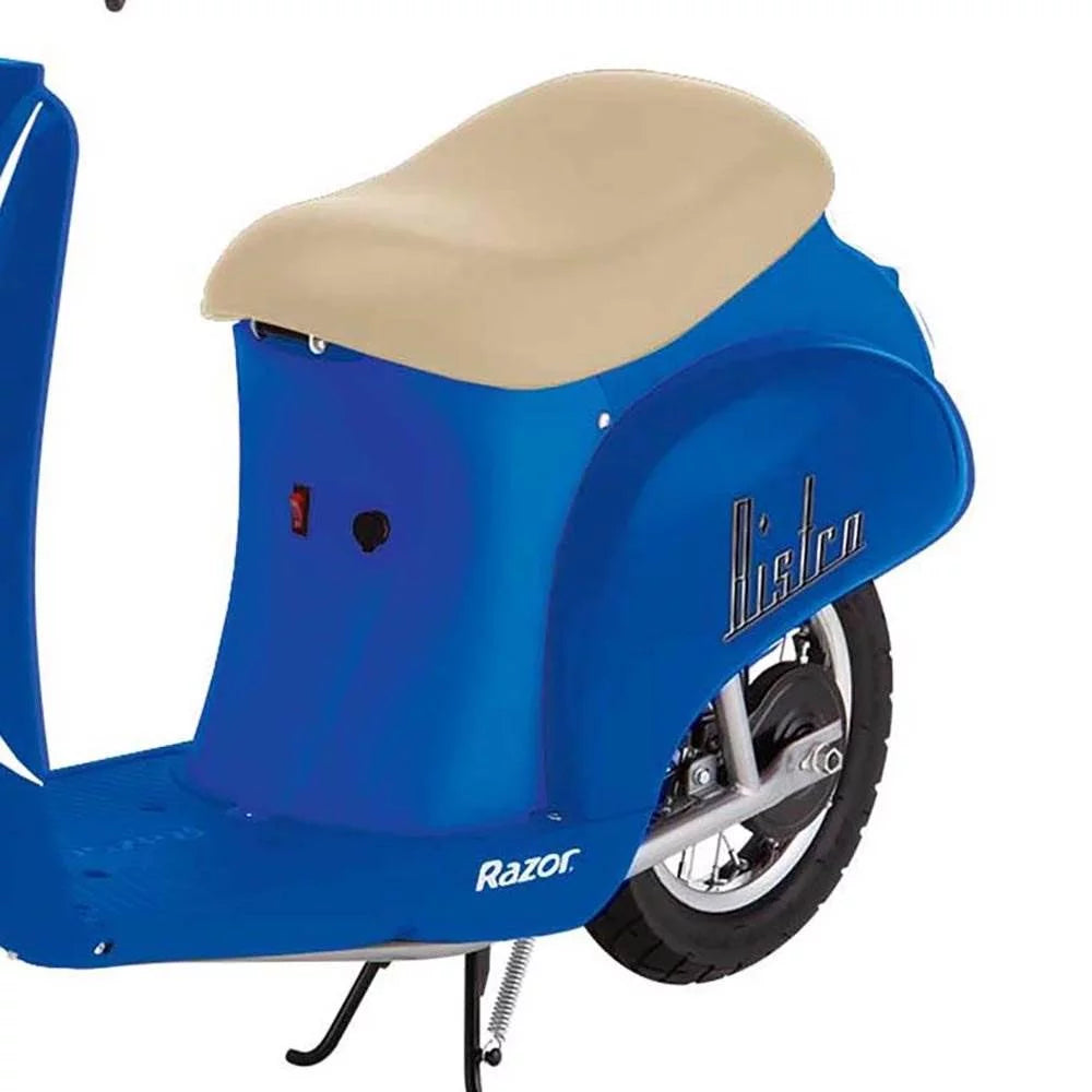 Miniature Euro 24V Electric Retro Scooters, Blue & Red M394751