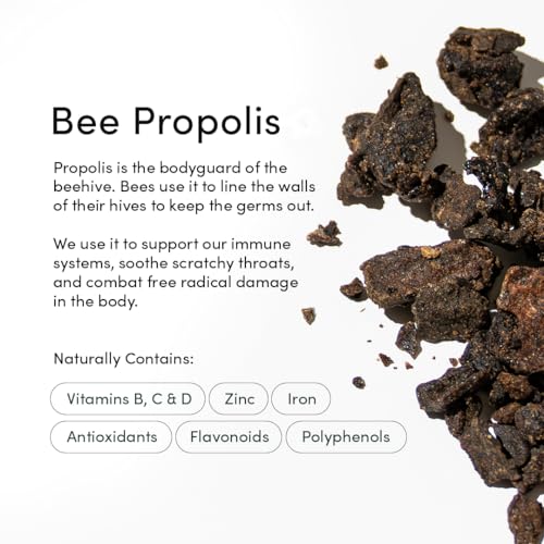 Propolis Throat Spray, 95% Bee Propolis Extract, Natural Sore Throat Relief, 1.06 oz D1125