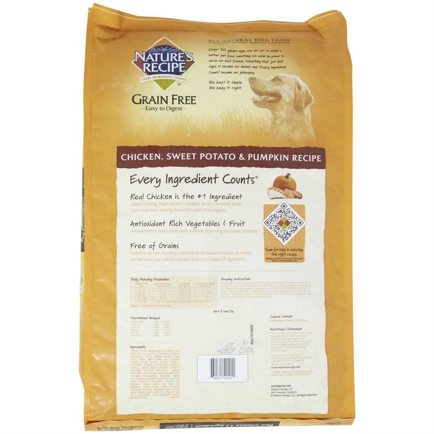 Grain Free Chicken Dry Dog Food W34893