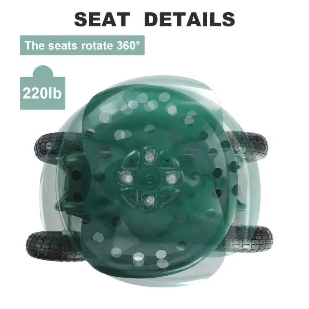 Gardening Seat Cart with Swivel Wheels O2652