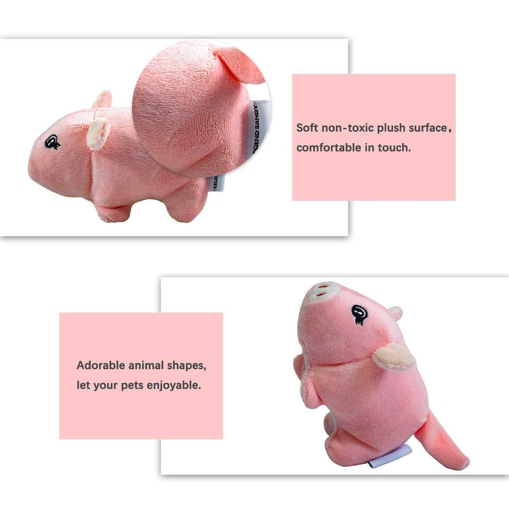 Squeaky Plush Dog Toy Pack for Puppy Small Stuffed Chew Toys with Squeakers E422