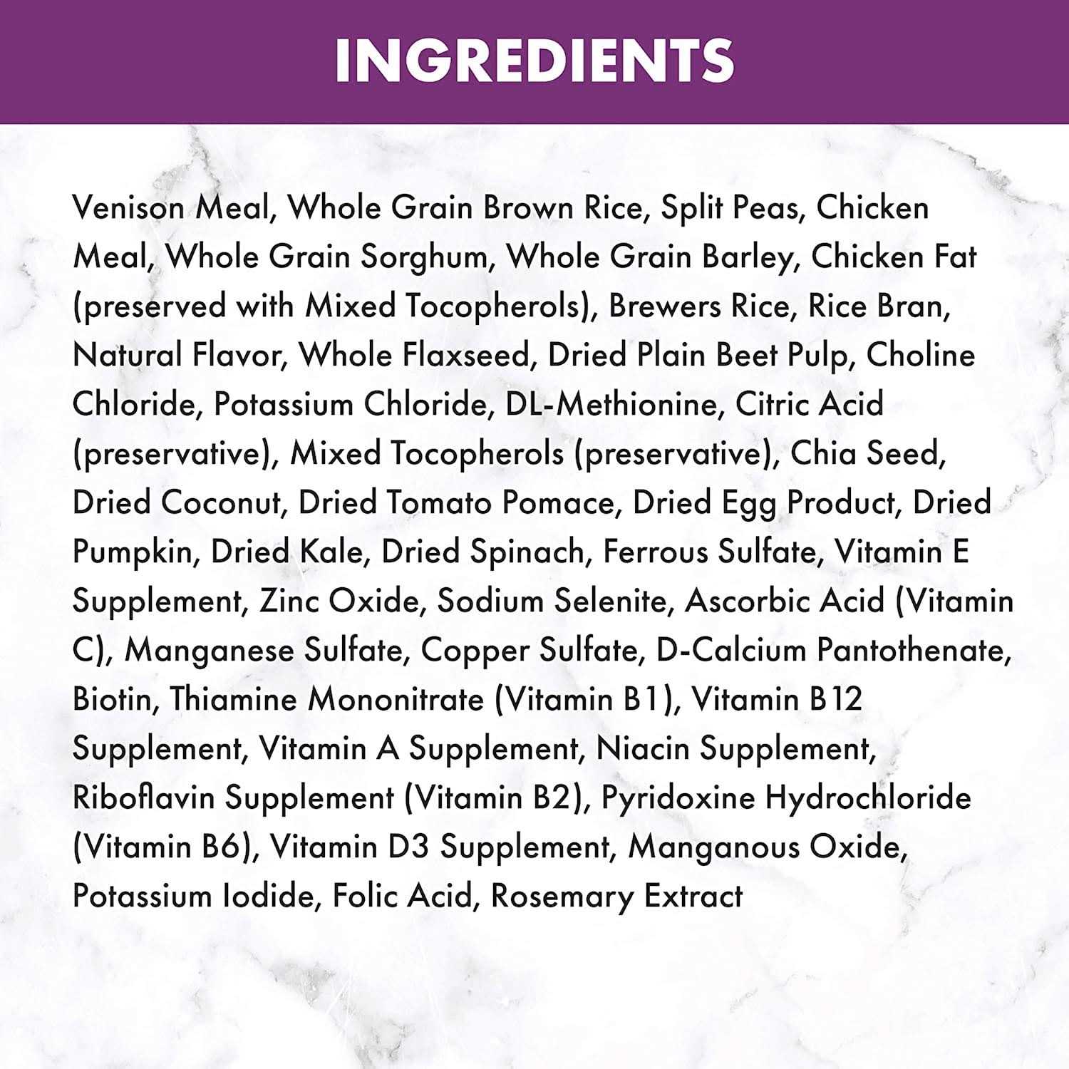 Adult Venison Meal & Brown Rice Recipe Dry Dog Food Y952