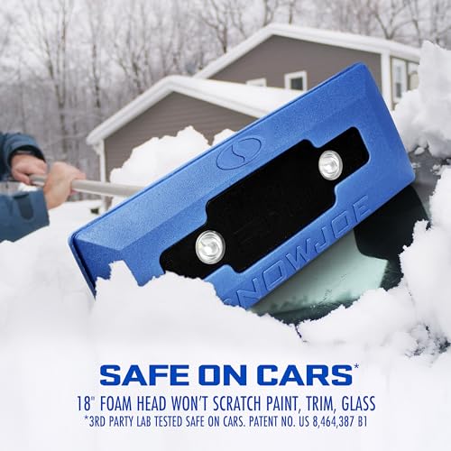 4-in-1 Telescoping Scratch-Free Snow Broom + Ice Scraper with LED Headlights G8259