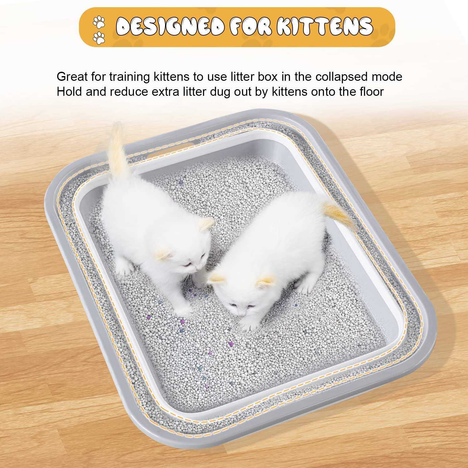 Senior Cat Litter Box Low Entry for Arthritic Disabled Cats G26827