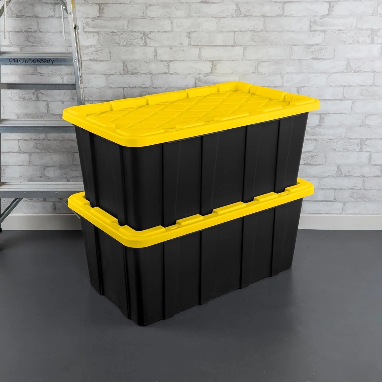 Stackable Storage Bin with Lid, 4-Pack S981
