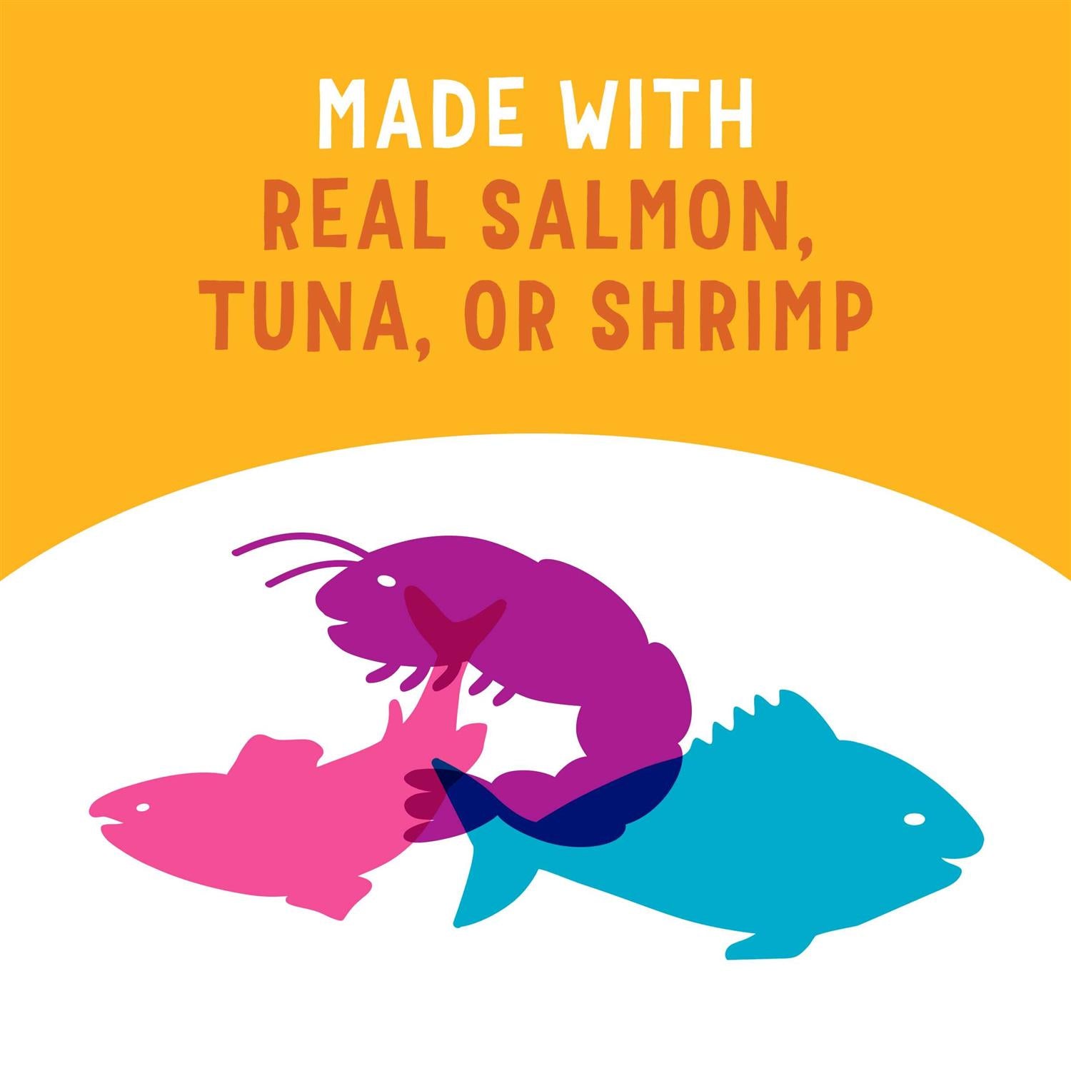 Grain Free Wet Cat Food Variety Pack with Salmon Tuna or Shrimp V9258