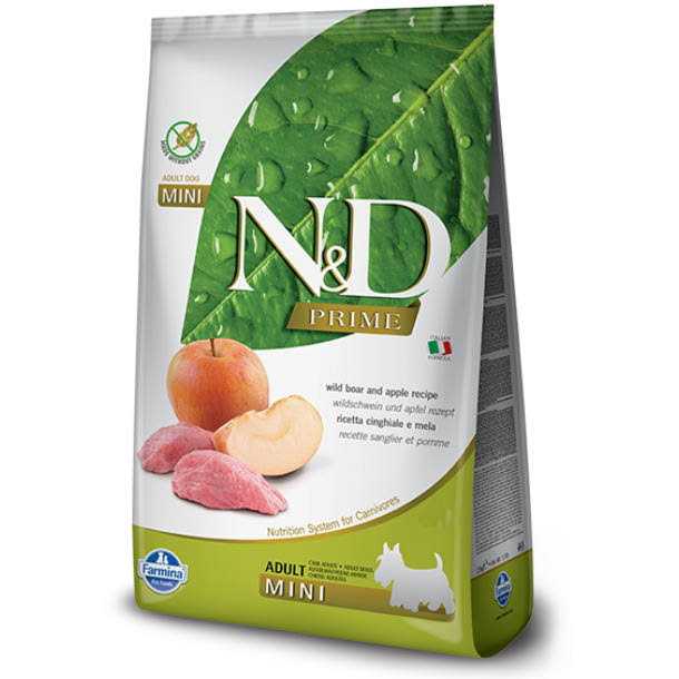 Dry Dog Food Boar & Apple for Adult Mini V507084