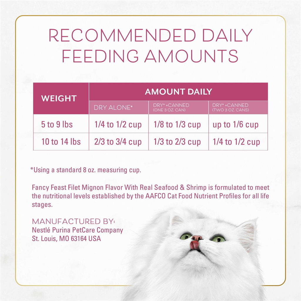 Dry Cat Food Filet Mignon Flavor with Seafood & Shrimp O4652