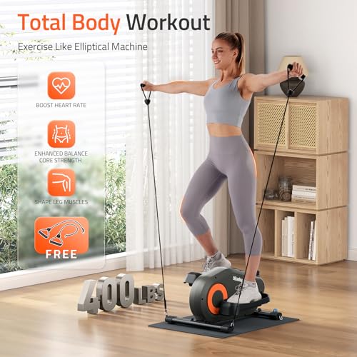 Under Desk Elliptical, Quiet Foot Pedal Exerciser for Home Use S224