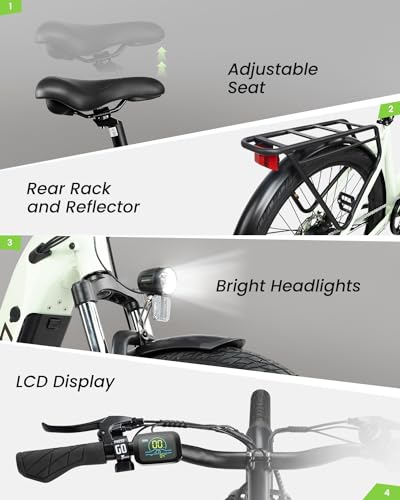 Electric Bike for Adults 27.5" 750W Peak Motor 80 Miles Range X2830
