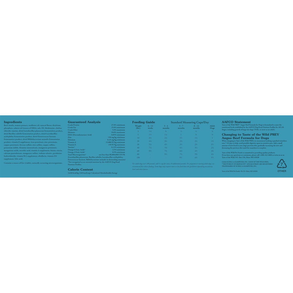 Angus Beef Dog Food S9052