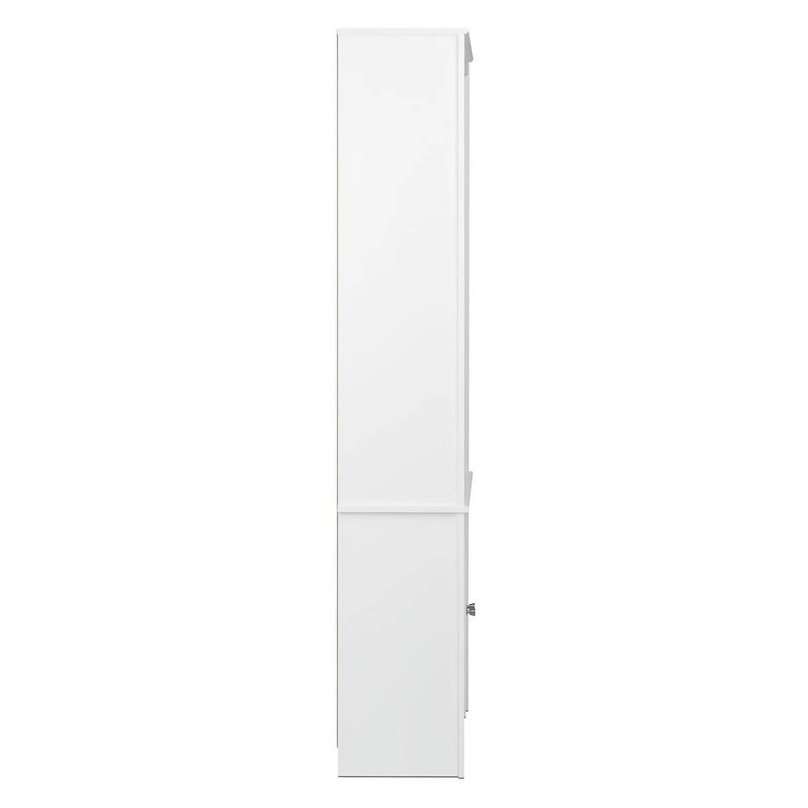 Tall 6 Shelf Bookcase with 2 Shaker Doors V882