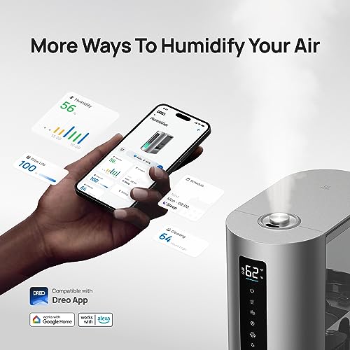 6L Warm & Cool Mist Humidifier for Bedroom, 60Hr Quiet Runtime P6813