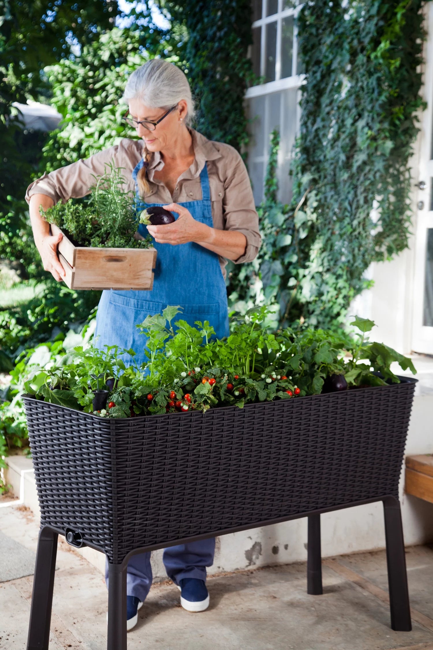 Elevated Garden Bed, Anthracite M82653