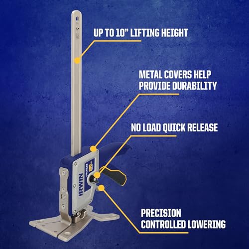 Quick-Lift Construction Jack, Hand Lifting Tool, 10" Lift, 330 lbs Capacity Y98539