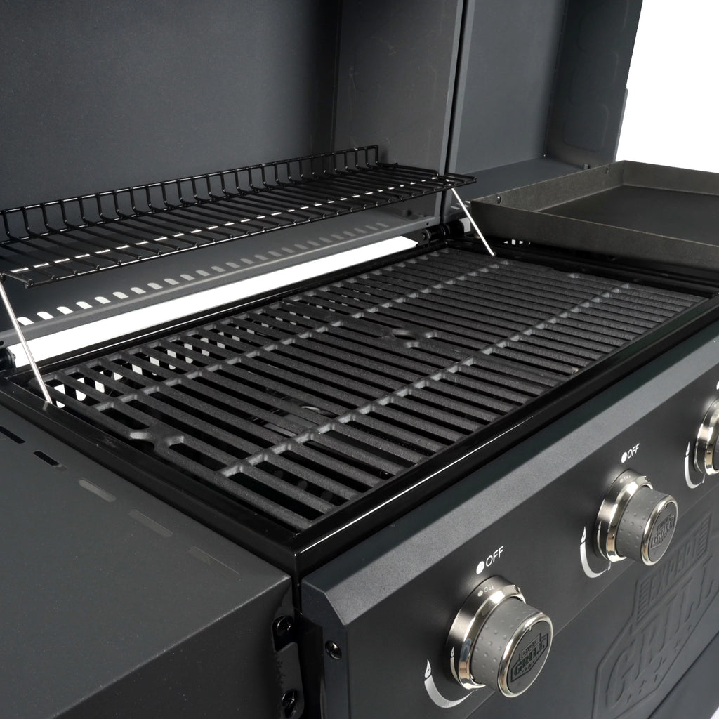 5 Burner Propane Gas Grill and Griddle, Black W571