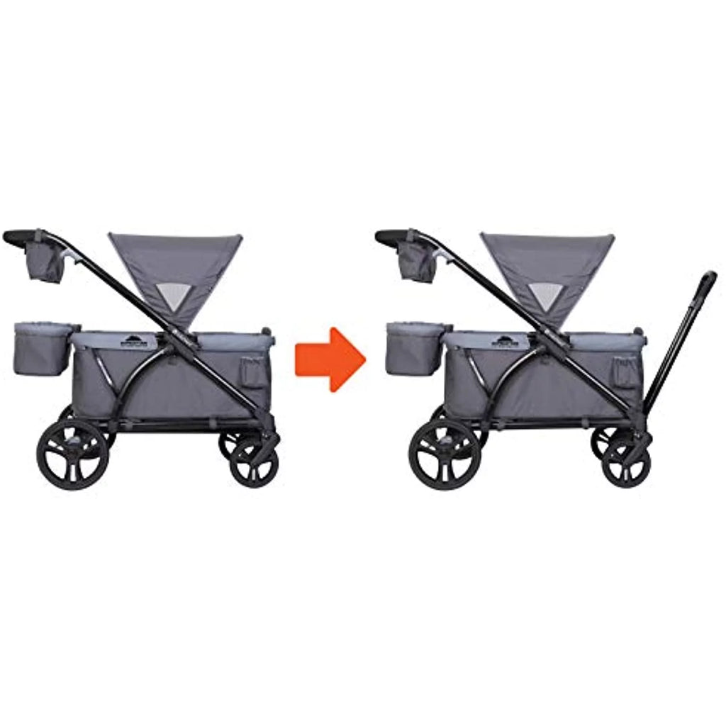 Wagon Stroller, Solid Print Gray R3572