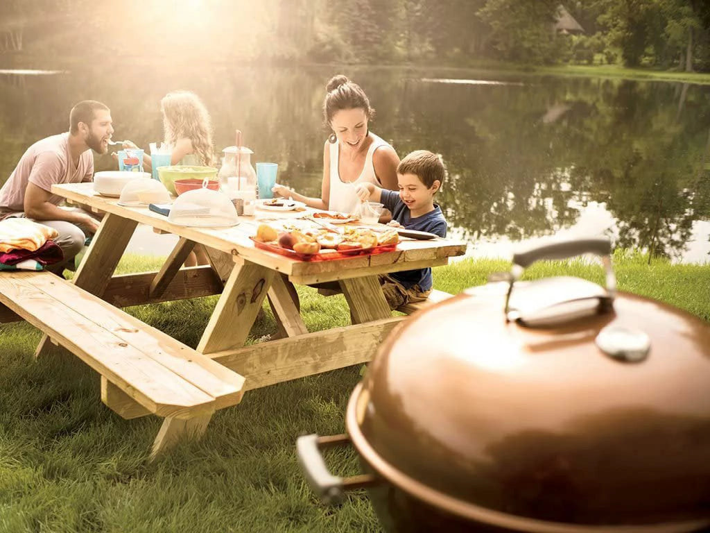 Charcoal Grill, 22-Inch, Copper E749286