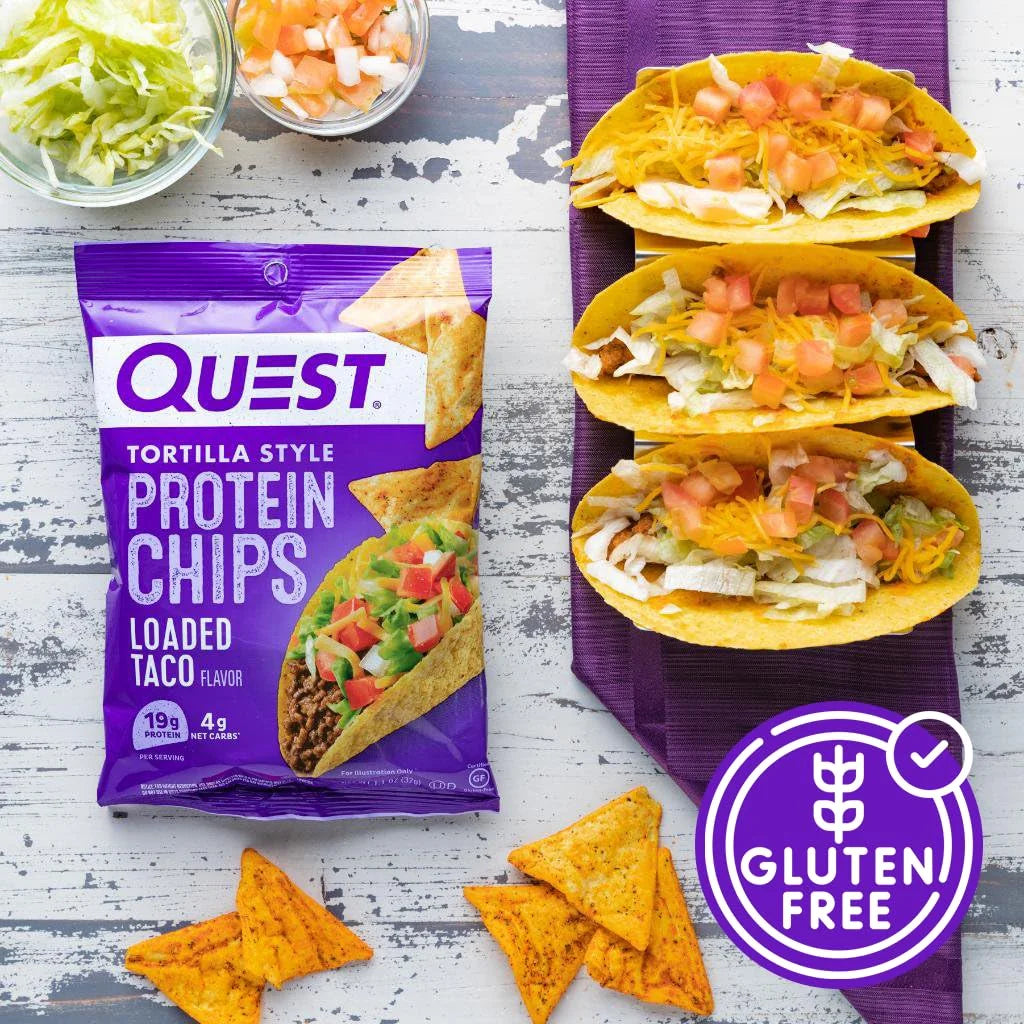 Protein Chips Variety Pack, Assorted Flavors, High Protein Snack, 6 Pack O63696
