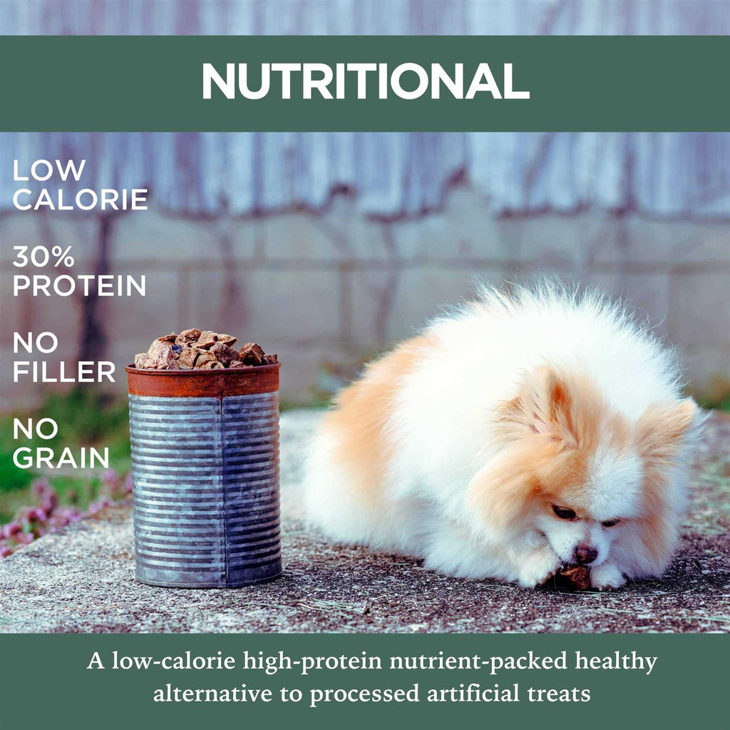 Slow Roasted Beef Lung Bites for Dogs, Grain Free Natural Treats T31914