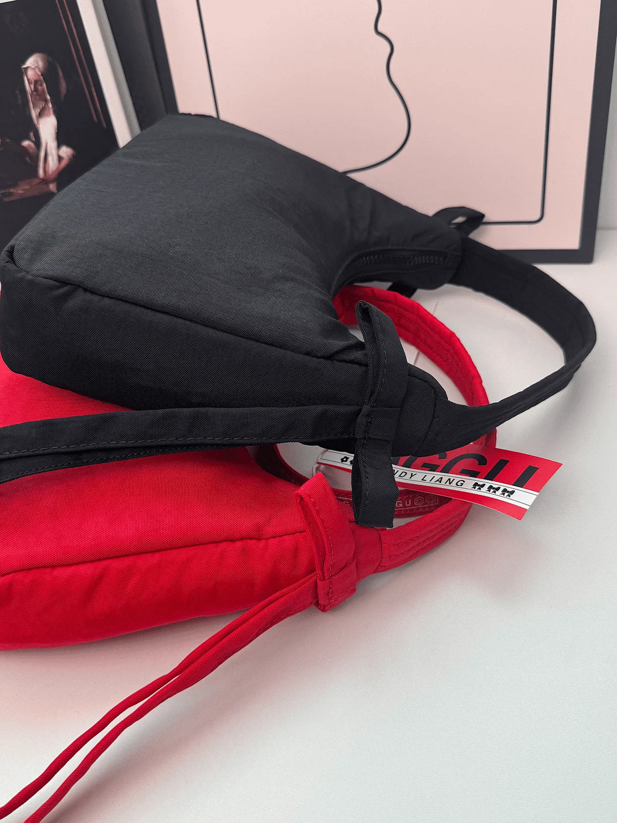 Mini Bow Nylon Handbag P87138