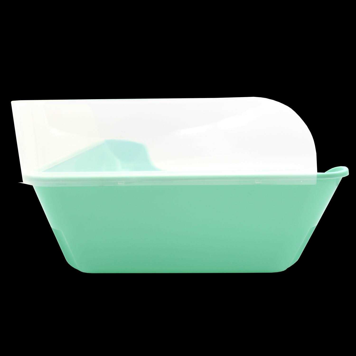 Corner Litter Pan with Removable Shield I385346