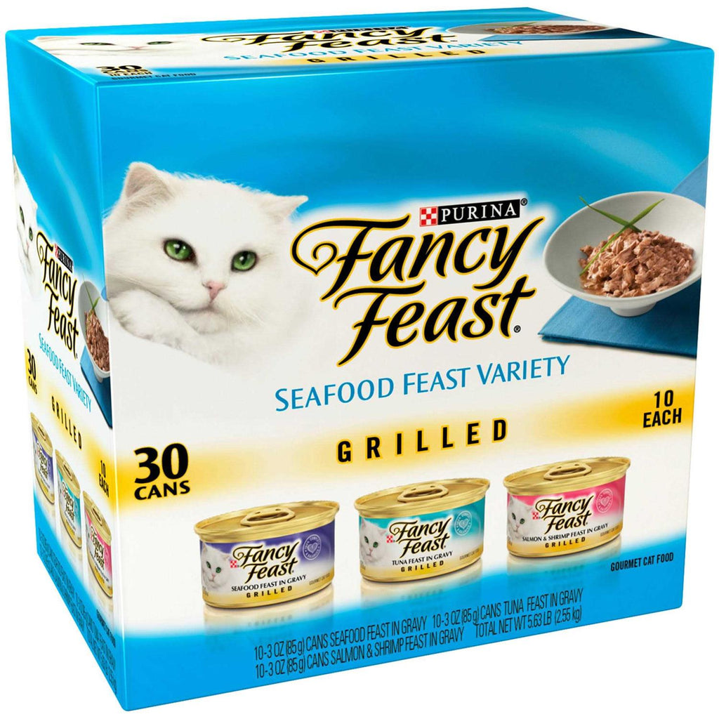 Wet Cat Food Variety Pack Seafood Grilled Collection S516