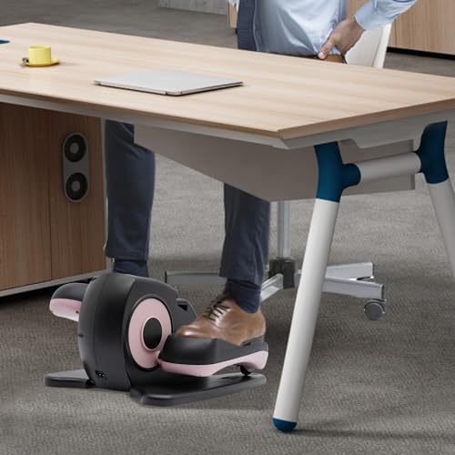 Seated Pedal Exerciser for Seniors, Quiet Mini Elliptical Machine with Remote Control I979