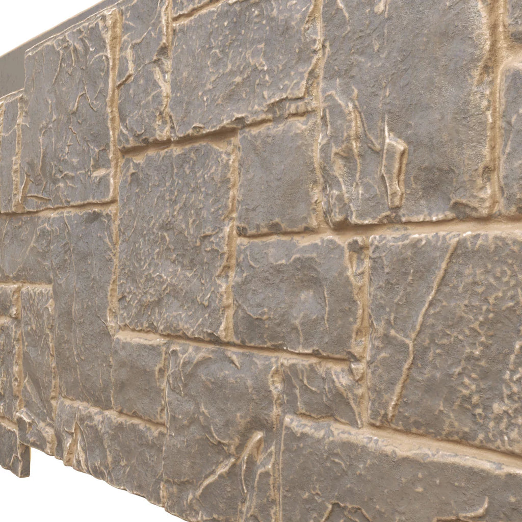 49"W x 24 1/2"H Stacked Stone Faux Siding Panel Z46794