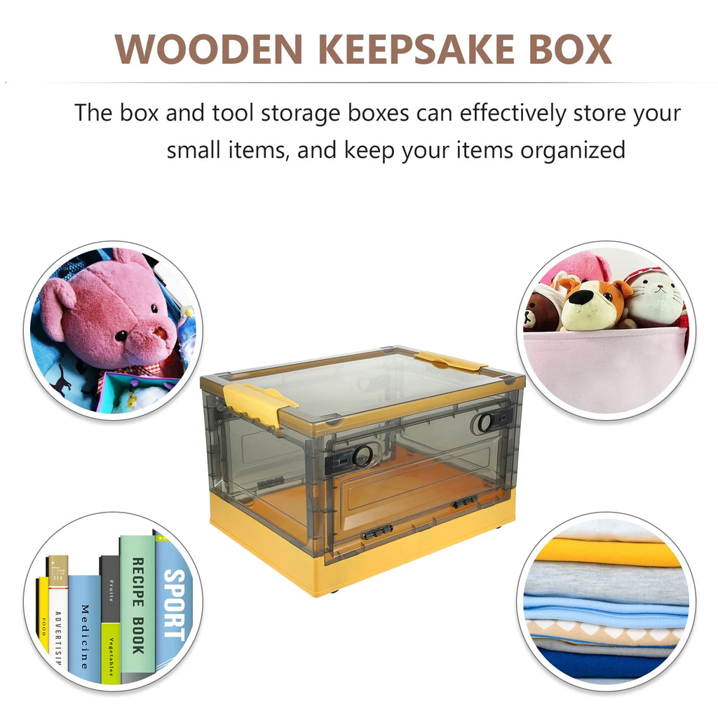 Large Plastic Storage Box with Lid U75374