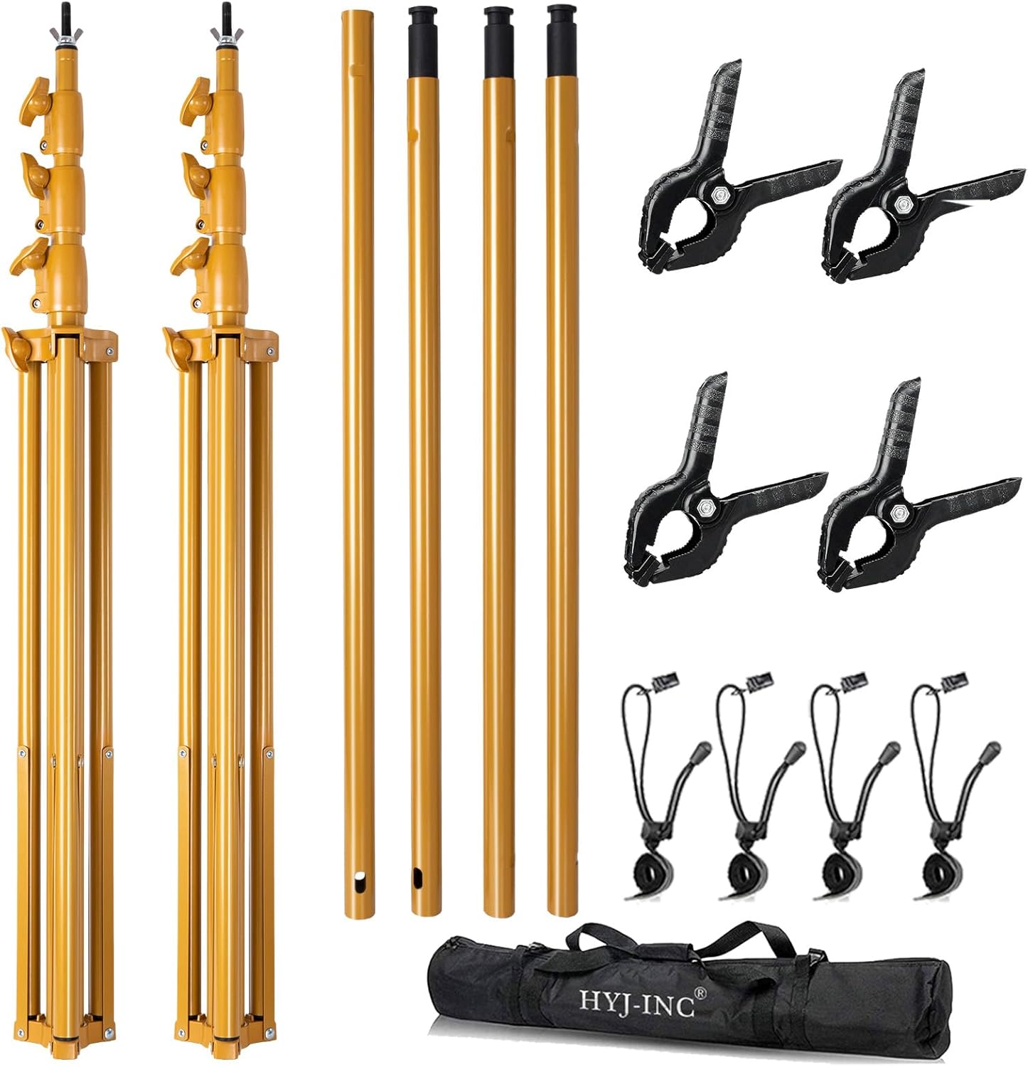 Photography Backdrop Stand, 10x10ft, Gold, with Carry Bag K160
